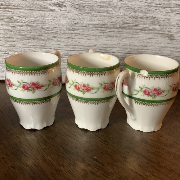 Rare! Antique C.T. Germany Carl Tielsch Altwasser Cups and Saucers Set 8 Piece - Picture 13 of 13